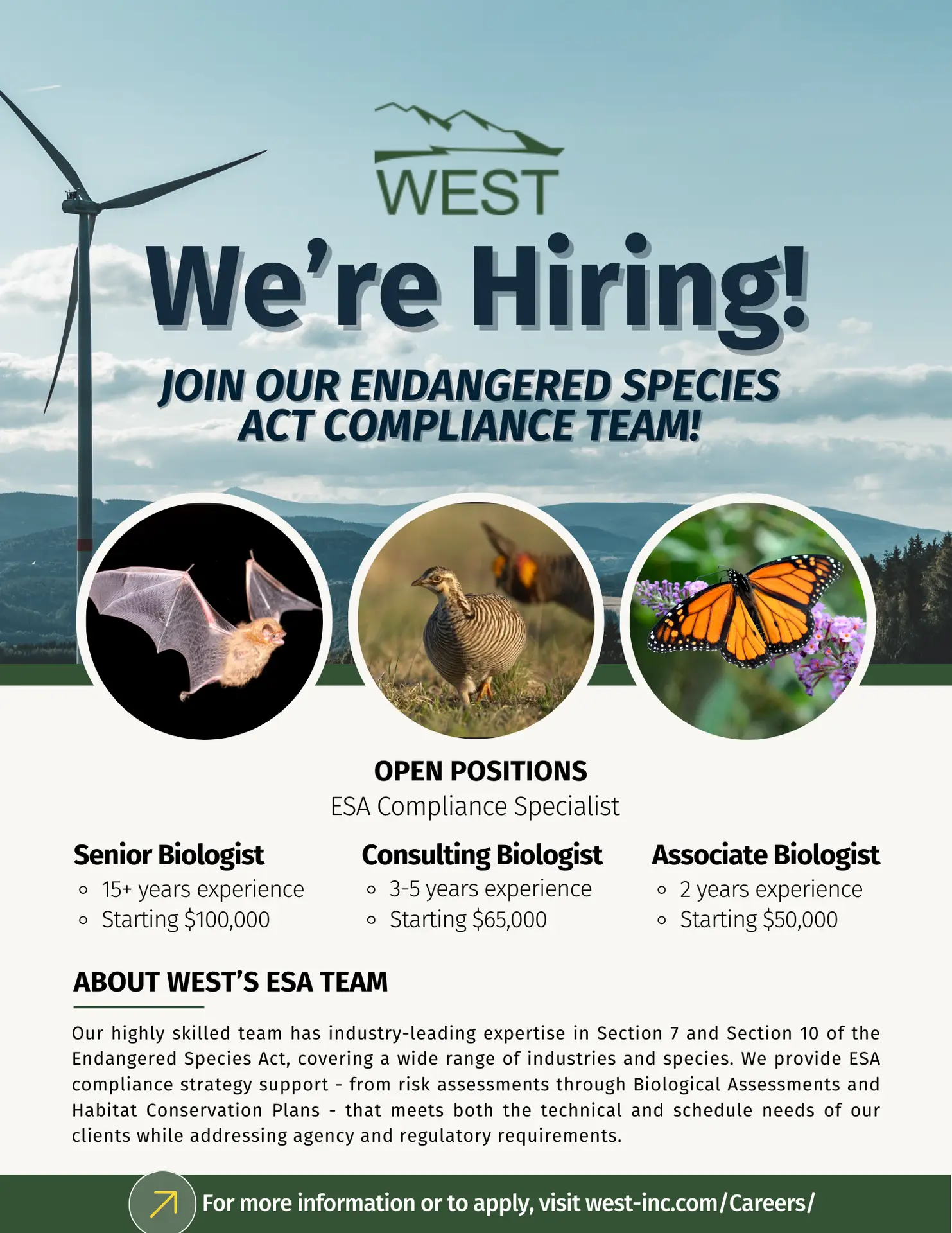 WEST is Hiring - Western EcoSystems Technology, Inc.