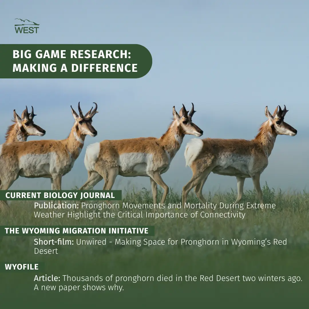 WEST Big Game Research: Making a Difference: - Western EcoSystems ...