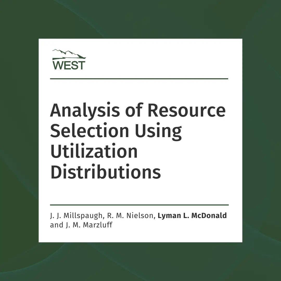 Analysis of Resource Selection Using Utilization Distributions ...