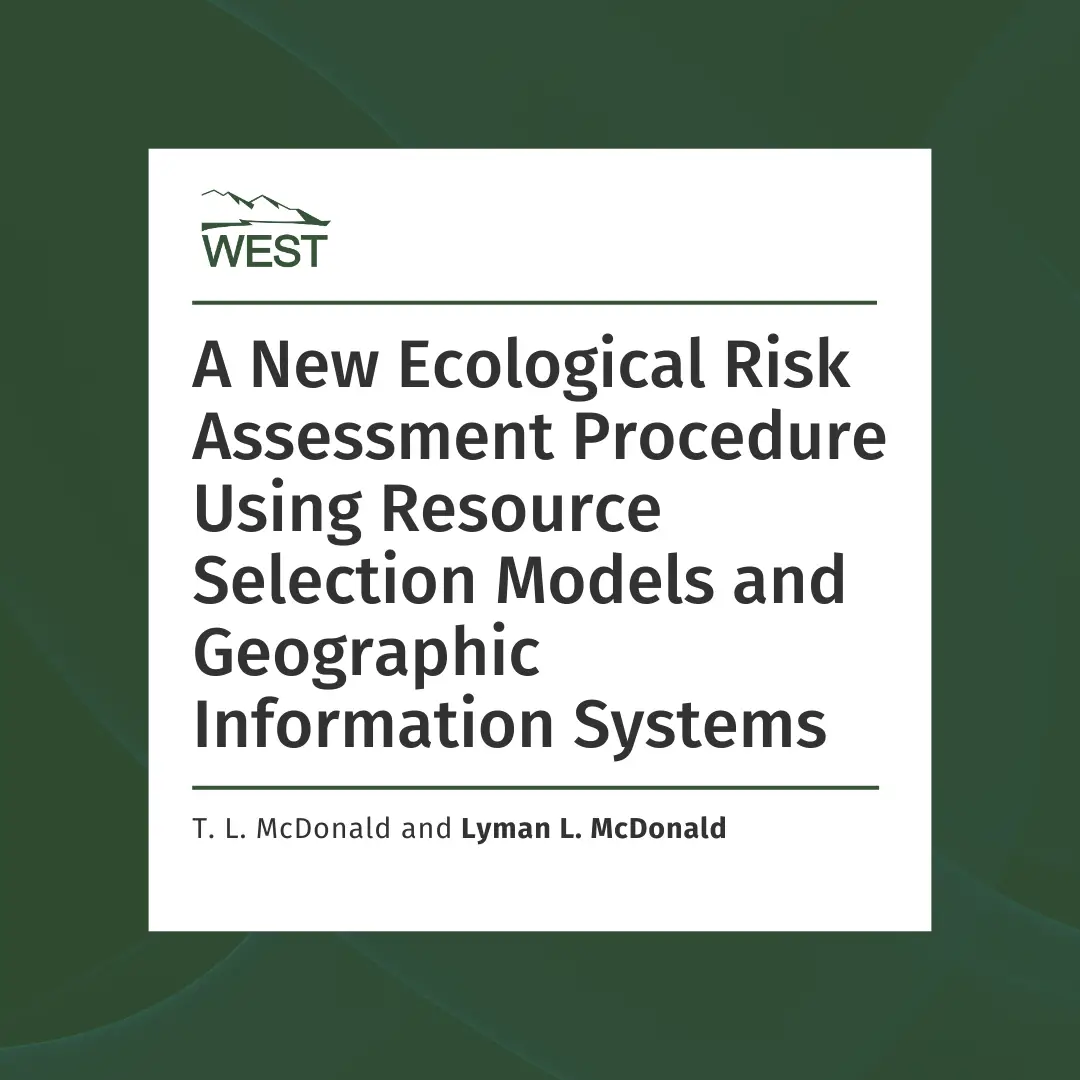 A New Ecological Risk Assessment Procedure Using Resource Selection ...