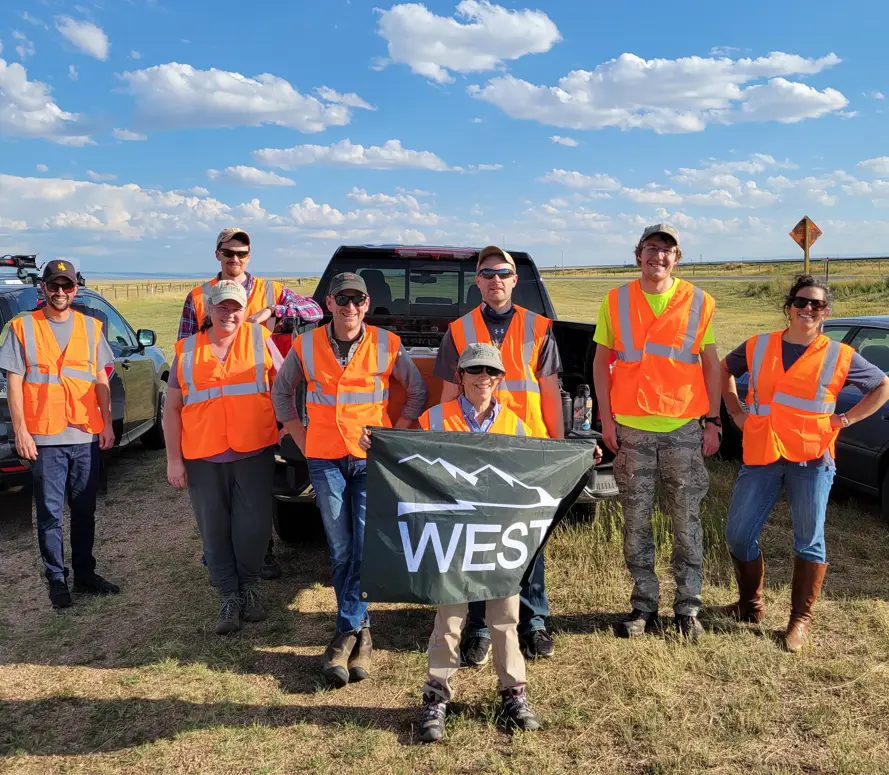 WEST team at LAramie Highway clean