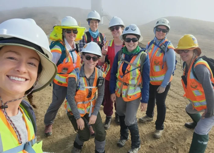 WEST team onsite at wind farm