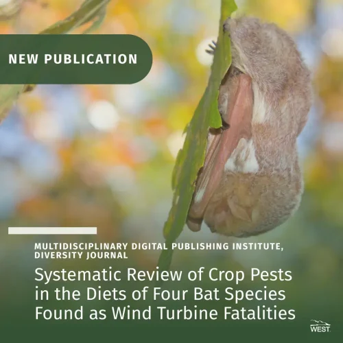 Systematic Review of Crop Pests in the Diets of Four Bat Species Found as Wind Turbine Fatalities
